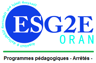 You are currently viewing Arrêtés fixant les programmes pédagogiques l’ESGEEO